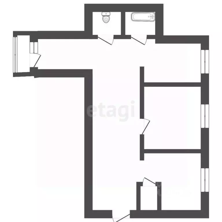 3-к кв. Владимирская область, Ковров ул. Лопатина, 23 (64.3 м) - Фото 2