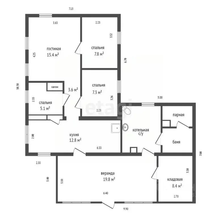 Дом в Красноярский край, Красноярск Суворовский мкр, ул. Суворова, 126 ... - Фото 2