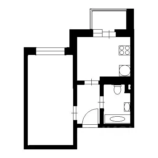 1-к кв. Санкт-Петербург ул. Адмирала Черокова, 18к1 (35.0 м) - Фото 2