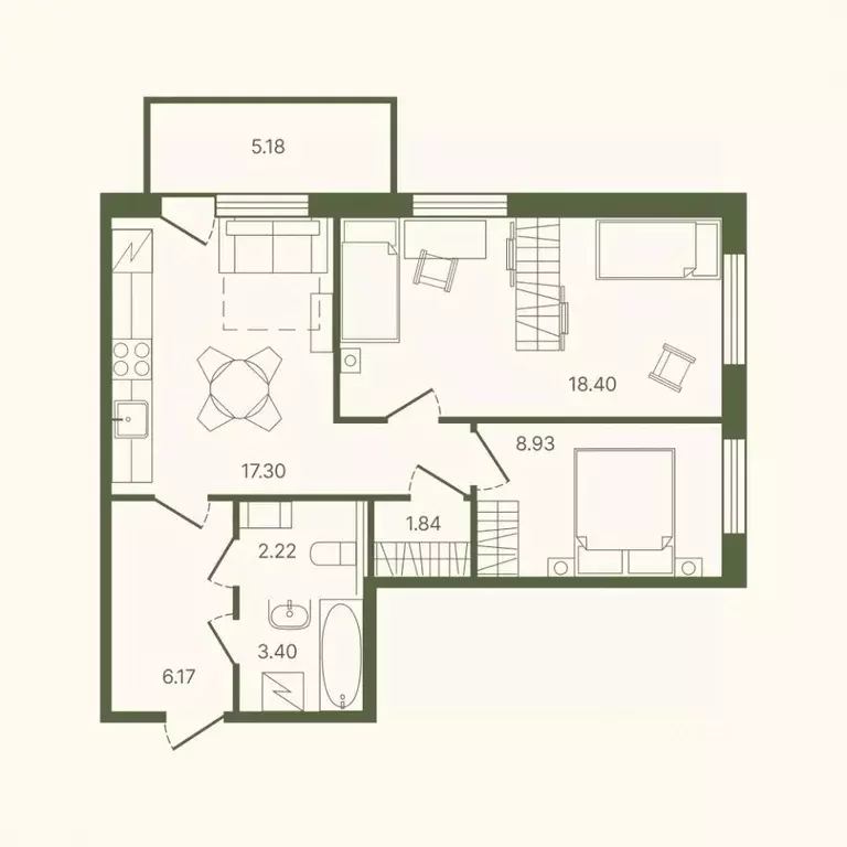 2-к кв. Ленинградская область, Тосно г. Тосненский район, Тосненское ... - Фото 1