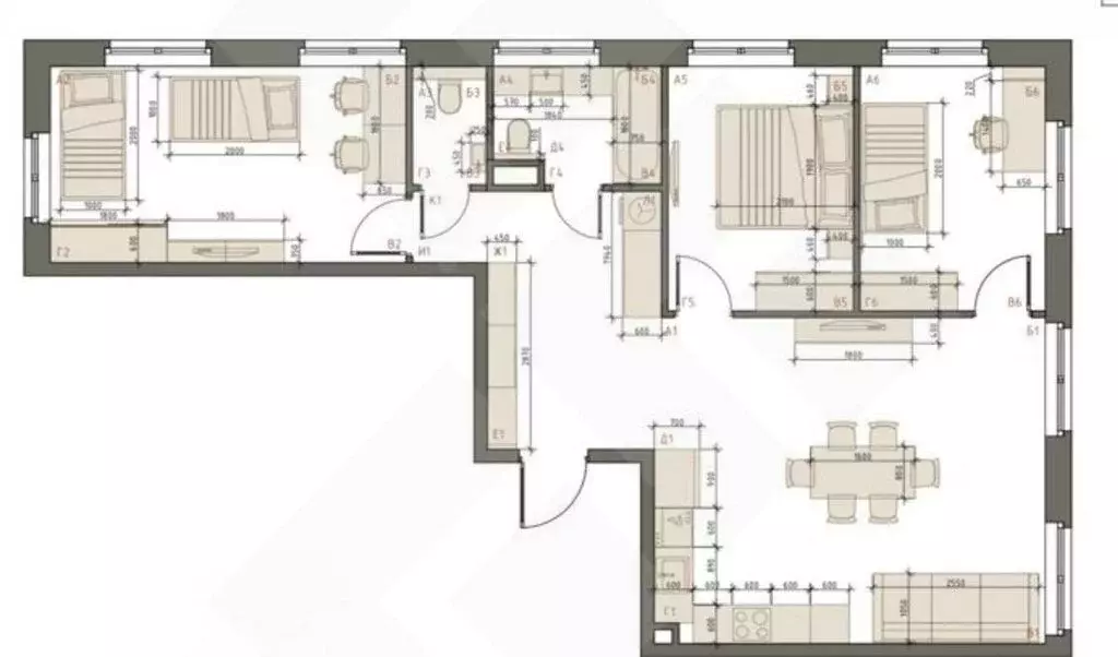 3-комнатная квартира: Москва, улица Архитектора Щусева, 4к1 (86.6 м) - Фото 1