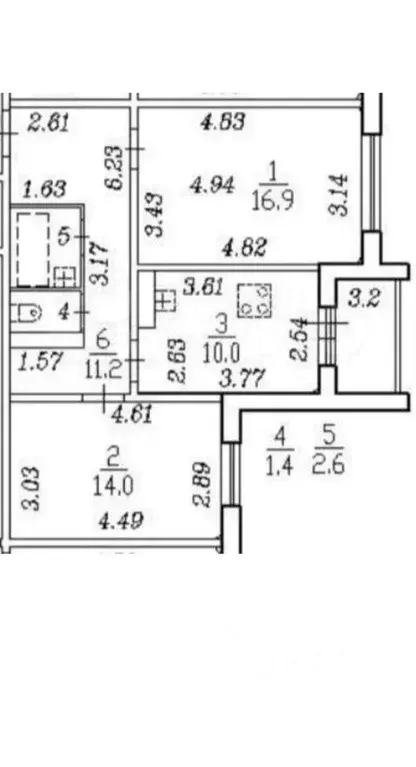 2-к кв. Санкт-Петербург ул. Сикейроса, 11к1 (56.1 м) - Фото 1