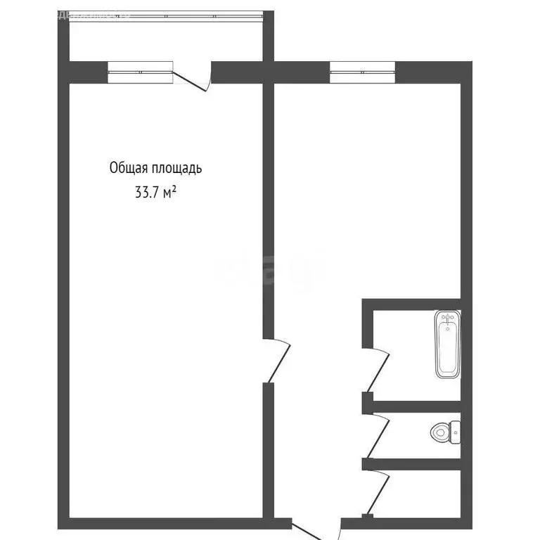 1-комнатная квартира: Юрга, улица Мира, 5А (33.4 м) - Фото 1