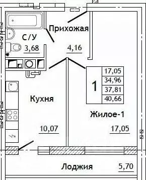 1-к кв. Смоленская область, Смоленский муниципальный округ, д. ... - Фото 0