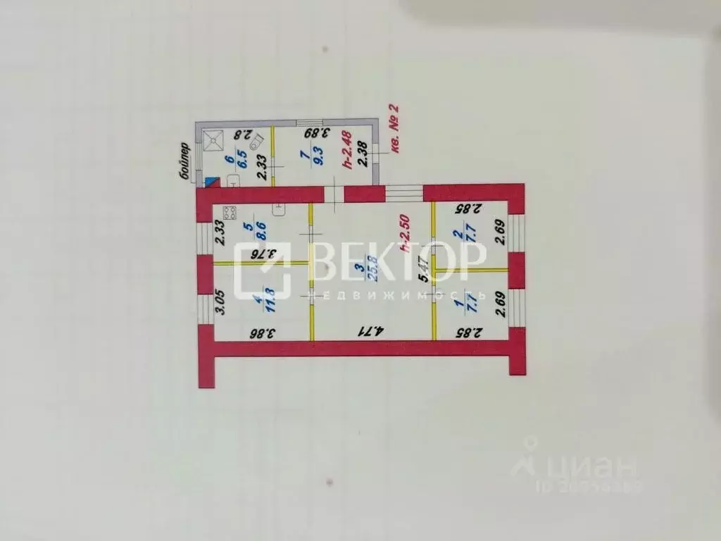 дом в ивановская область, тейково ул. ломоносова, 21 (74 м) - Фото 1