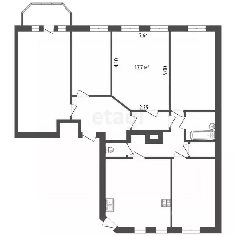 Комната Санкт-Петербург 10-я Васильевского острова линия, 27/45 (18.0 ... - Фото 2