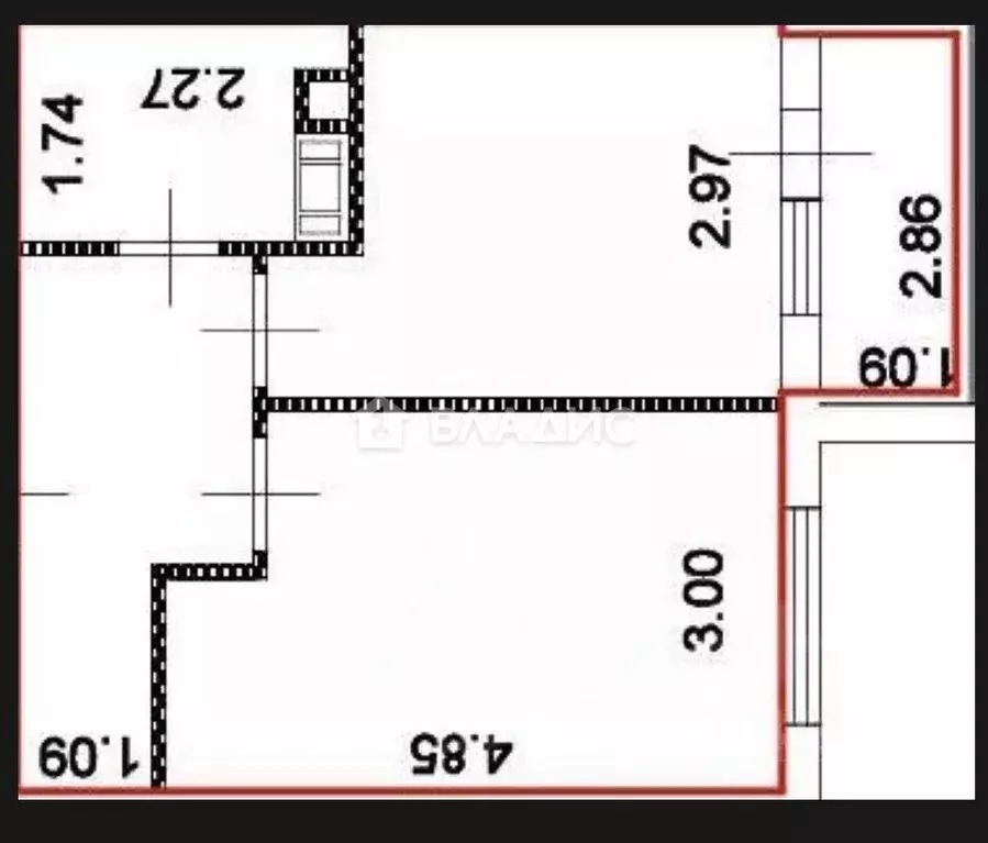 1-к кв. Пензенская область, Пенза ул. Высокая, 10 (34.7 м) - Фото 2