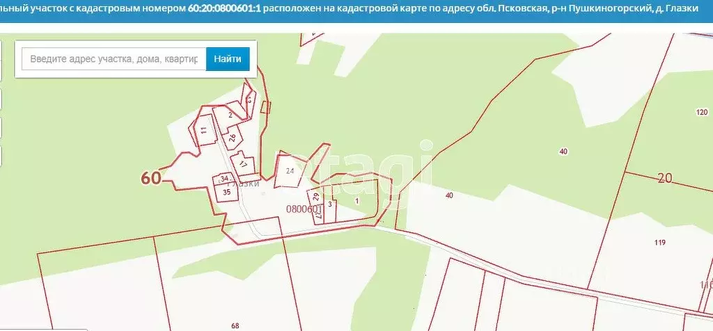 Дом в Псковская область, Пушкиногорье городское поселение, д. Глазки  ... - Фото 1