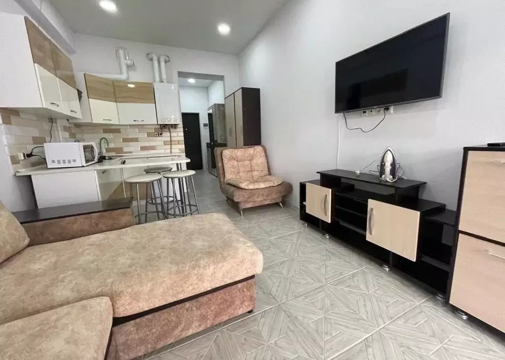 1-к кв. Краснодарский край, Сочи Новый Сочи мкр, ул. Санаторная, 48 ... - Фото 1