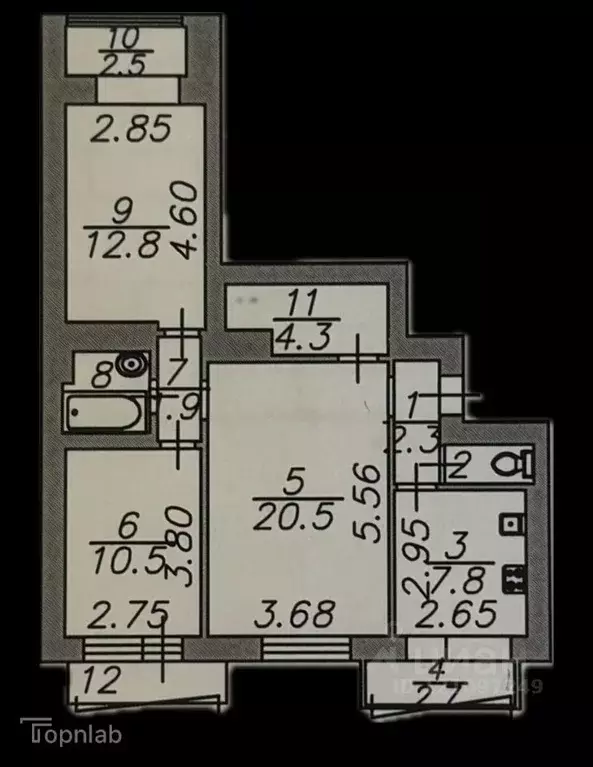 3-к кв. Астраханская область, Астрахань Боевая ул., 45/8 (72.0 м) - Фото 1
