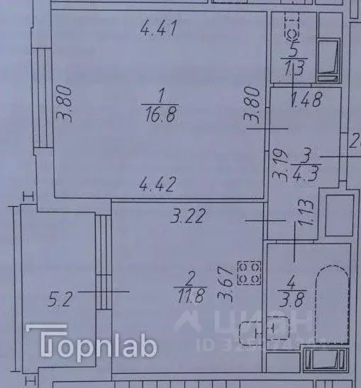 1-к кв. Санкт-Петербург аллея Арцеуловская, 17 (38.0 м) - Фото 1