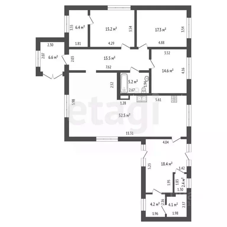Дом в Татарстан, Набережные Челны ул. Жданова, 60Б (167 м) - Фото 2