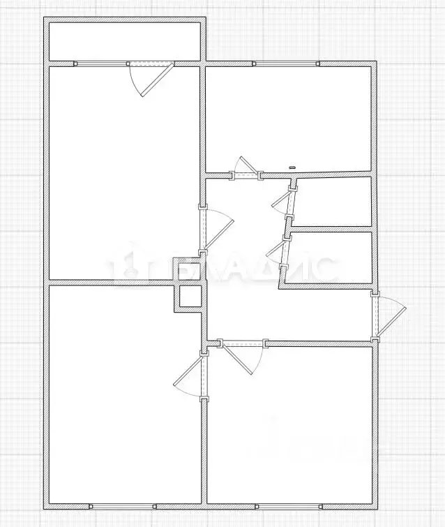 3-к кв. Пензенская область, Пенза ул. Луначарского, 51 (63.0 м) - Фото 2