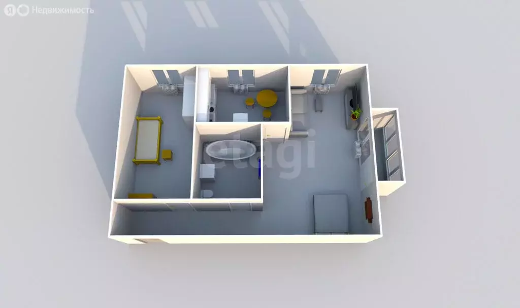 2-комнатная квартира: Южно-Сахалинск, Амурская улица, 157 (44 м) - Фото 1