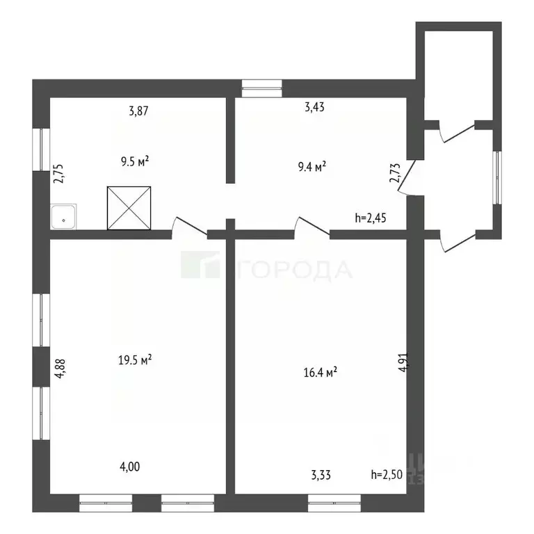 Дом в Алтайский край, Барнаул проезд Кирзаводской, 12 (55 м) - Фото 1