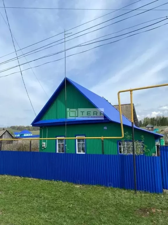 Дом в Башкортостан, Нуримановский район, Красногорский сельсовет, с. ... - Фото 1