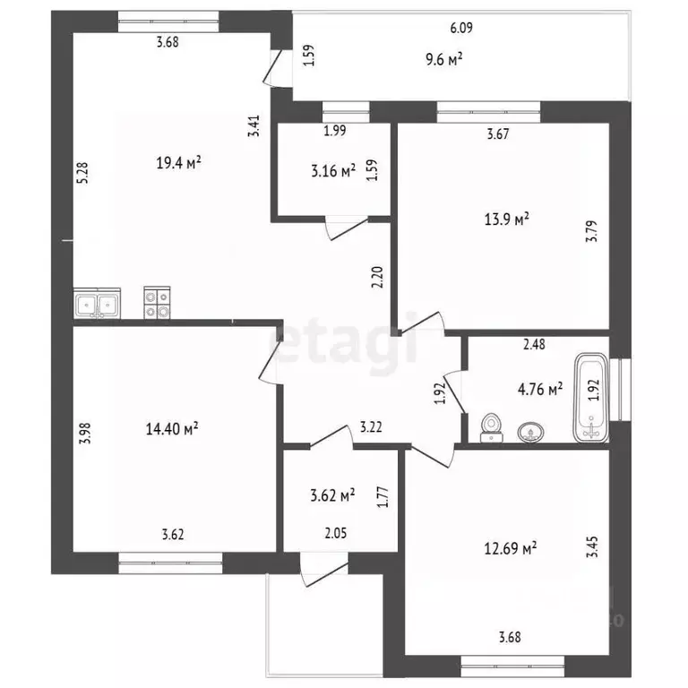 Дом в Тюменская область, Тюменский муниципальный округ, д. Падерина ... - Фото 2