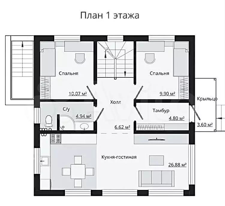 Дом 142 м на участке 8 сот. - Фото 1