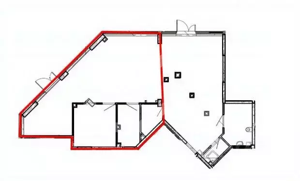 Помещение свободного назначения в Москва наб. Марка Шагала, 11к2 (80 ... - Фото 2