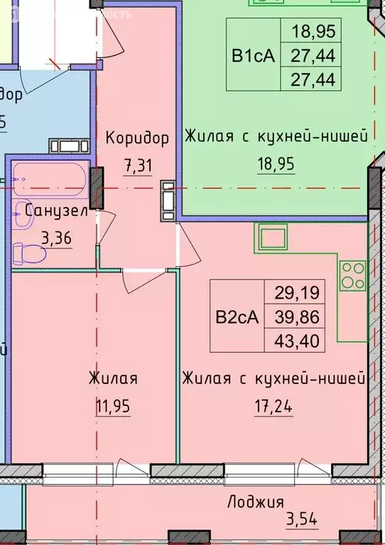 1-комнатная квартира: Ярославль, Брагинская улица, 18к4 (43 м) - Фото 0