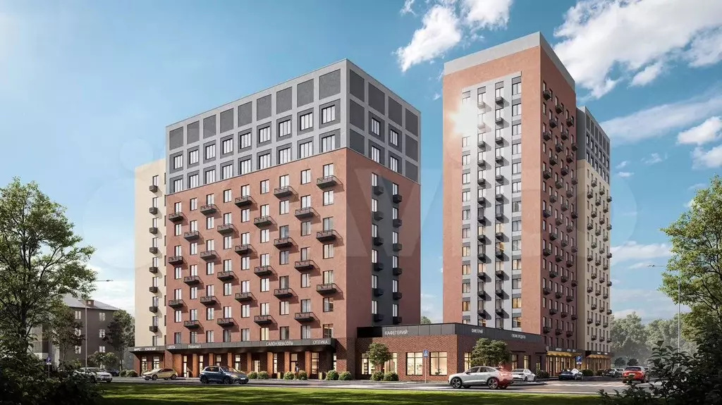 2-к. квартира, 64 м, 8/15 эт. - Фото 1