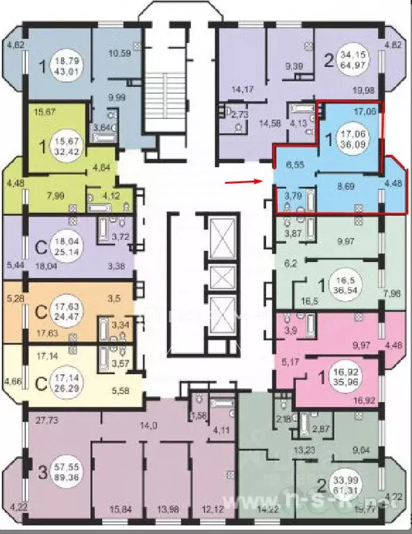 1-к кв. Новосибирская область, Новосибирск ул. Романова, 60/1 (35.8 м) - Фото 2