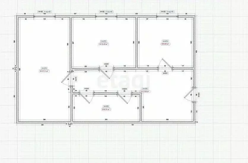 2-к кв. Ингушетия, Карабулак ул. Джабагиева (70.0 м) - Фото 2