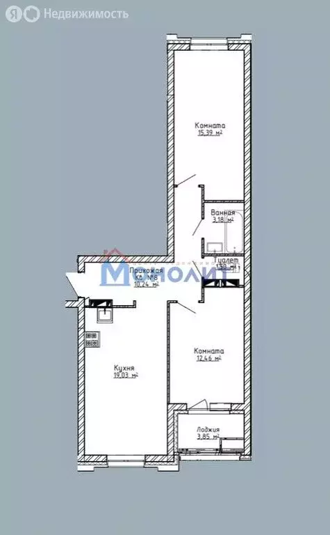 2-комнатная квартира: Ярославль, Спасская улица, 6 (62.3 м) - Фото 2