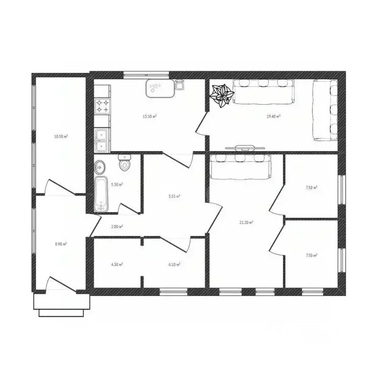 Дом в Брянская область, Брянск пер. Олега Кошевого (222 м) - Фото 1