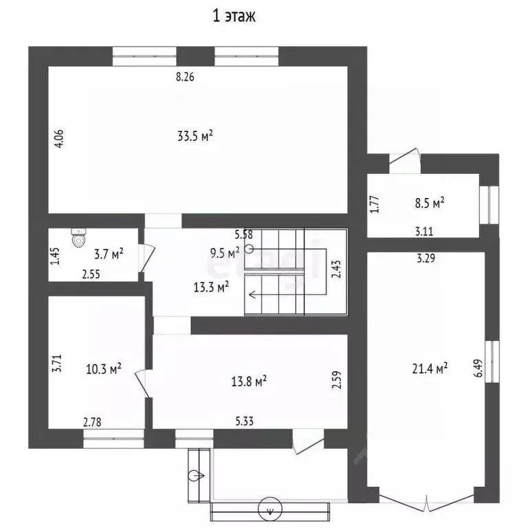Дом в Тюменская область, Тюмень ул. Посадская (178 м) - Фото 1