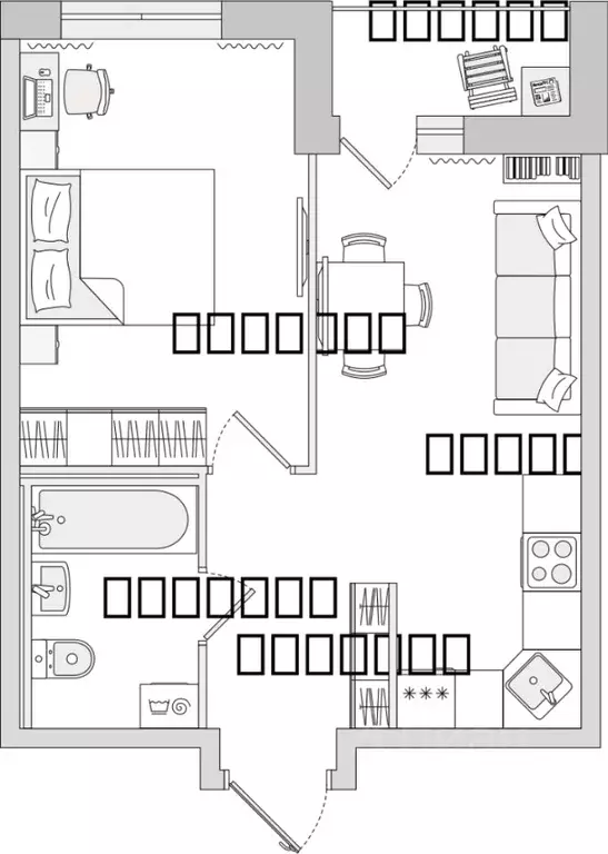 1-к кв. Ленинградская область, Всеволожский район, Свердловское ... - Фото 1