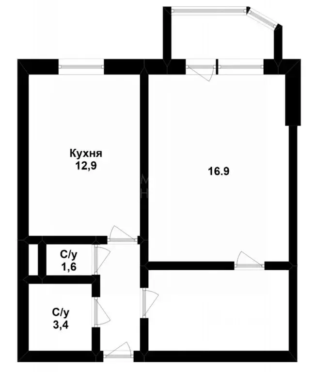 1-к кв. Тюменская область, Тюмень Широтная ул., 126к1 (45.0 м) - Фото 1