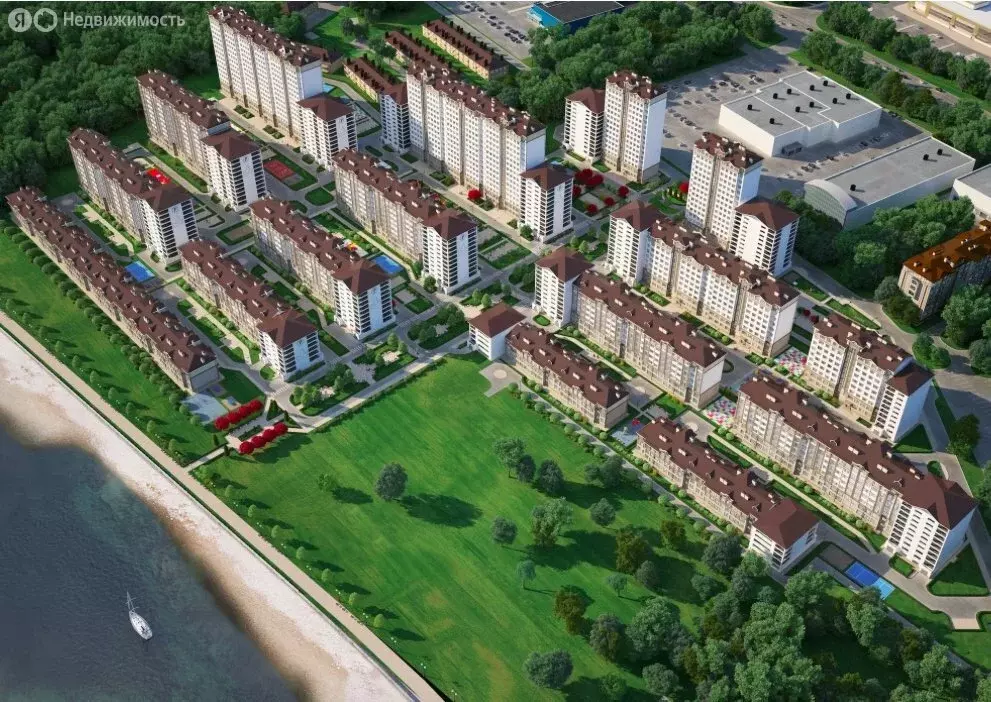 1-комнатная квартира: Новая Адыгея, Береговая улица, 1к12 (35 м) - Фото 1
