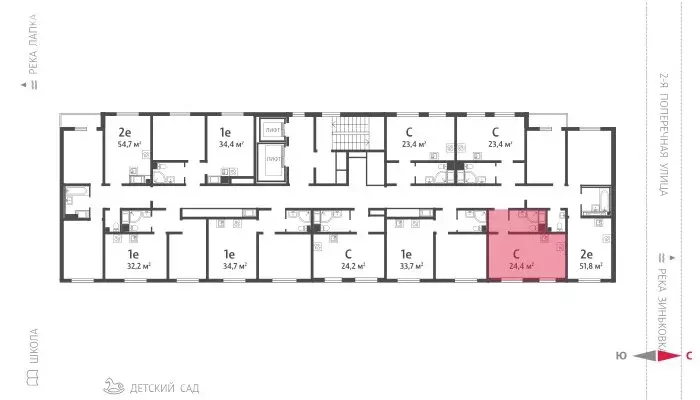 1-комнатная квартира: Ковалёво, улица Александра Разгонина, 1к3 (32.2 ... - Фото 1