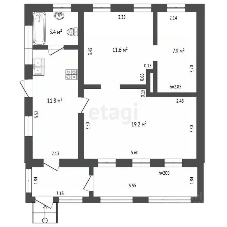 Дом в Ростовская область, Ростов-на-Дону Каменка мкр, ул. ... - Фото 1