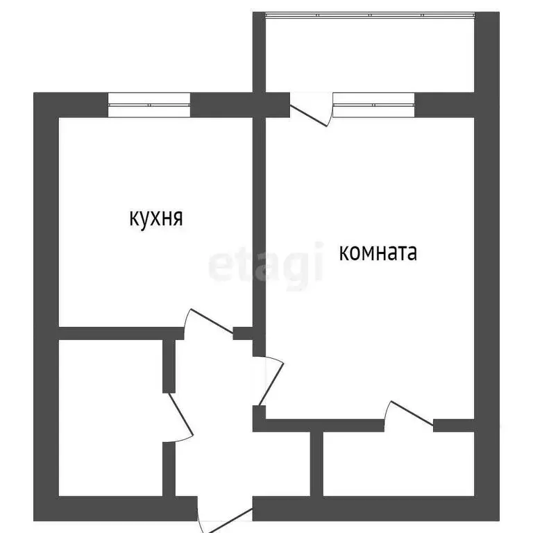 1-комнатная квартира: Ялуторовск, улица Свободы, 164к2 (33.7 м) - Фото 1
