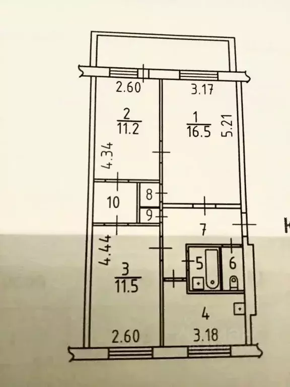 3-к кв. Пермский край, Чайковский ул. Кабалевского, 40 (59.0 м) - Фото 1