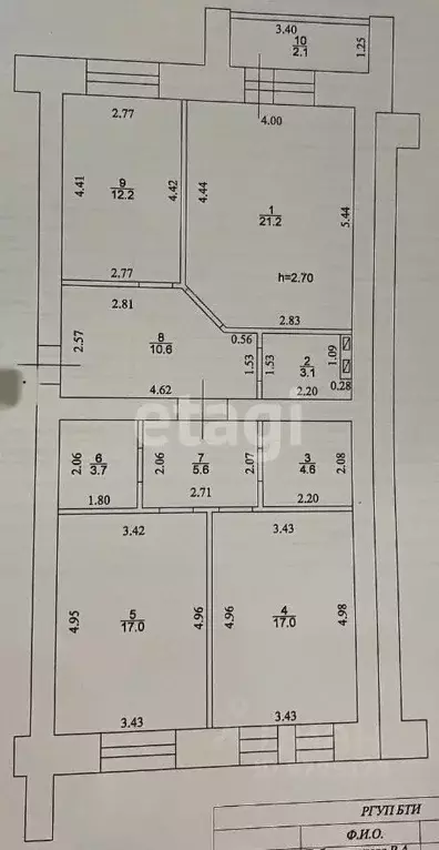 3-к кв. Татарстан, Казань ул. Александра Курынова, 11к2 (71.0 м) - Фото 0