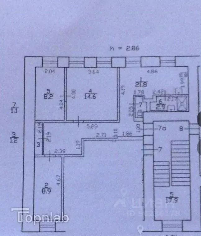 3-к кв. Санкт-Петербург Лахтинская ул., 6 (61.8 м) - Фото 2