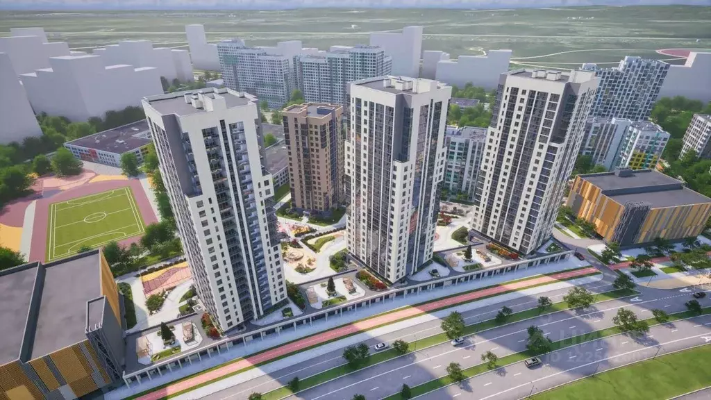 2-к кв. Свердловская область, Екатеринбург Академический мкр, 22-й ... - Фото 0