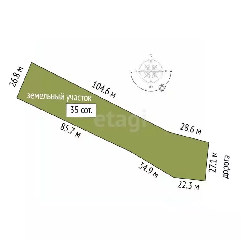 Участок в Тамбовская область, Тамбовский муниципальный округ, с. ... - Фото 2