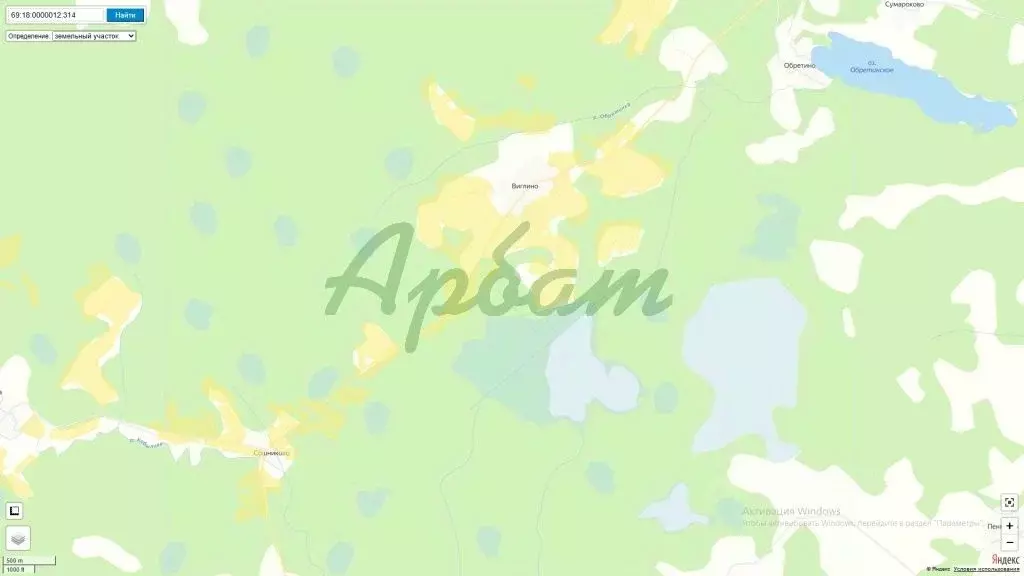 Участок в Тверская область, Лесной муниципальный округ, д. Виглино  ... - Фото 1