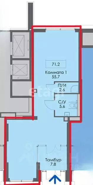 Помещение свободного назначения в Татарстан, Казань Сиберово жилой ... - Фото 2