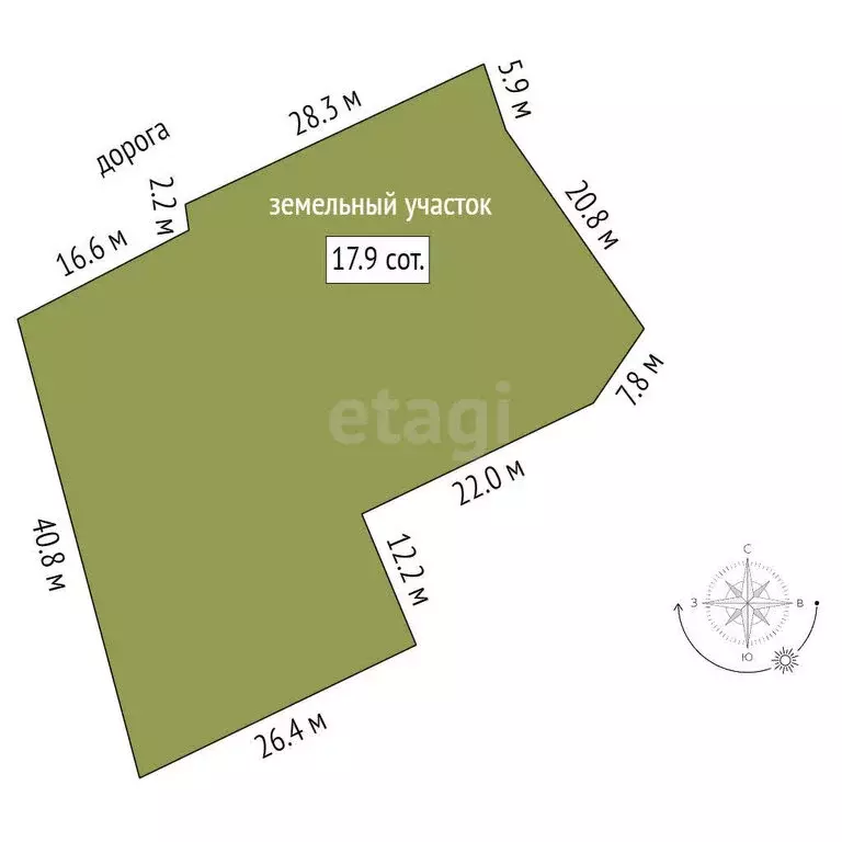 Участок в Прииртышский, улица Зои Космодемьянской (17.9 м) - Фото 0