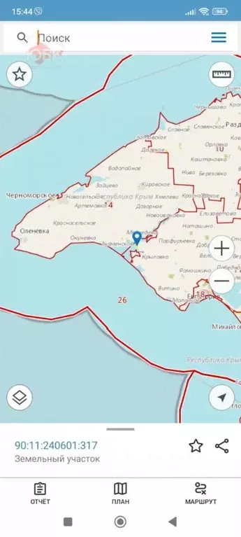 Участок в Крым, Сакский район, с. Штормовое  (12.0 сот.) - Фото 1