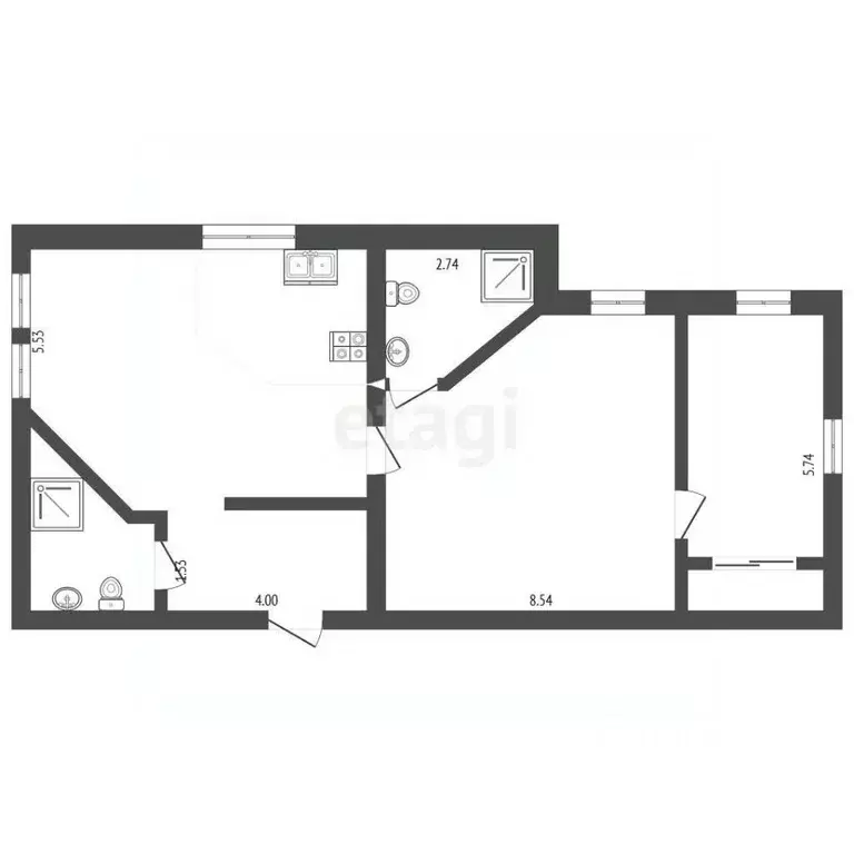 2-к кв. Вологодская область, Вологда ул. Воровского, 48 (76.0 м) - Фото 1