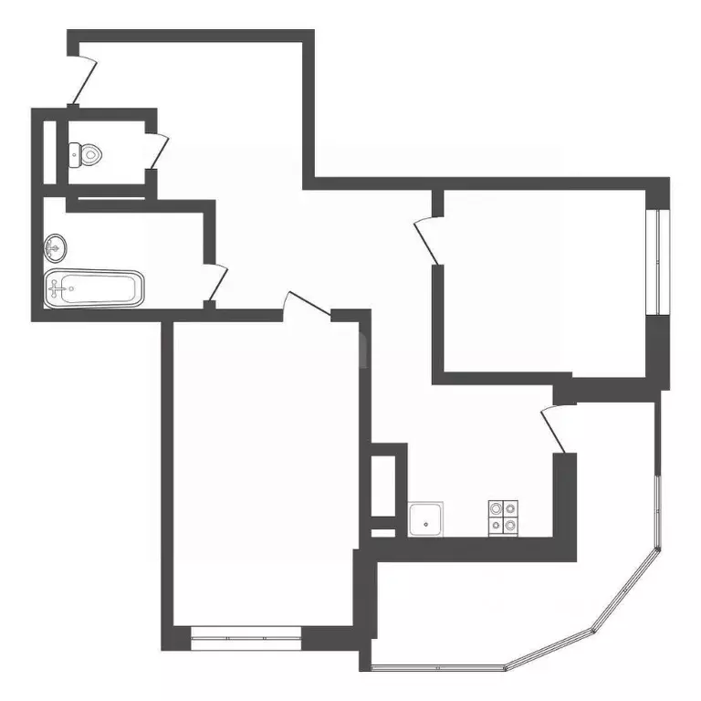2-к кв. Тульская область, Тула ул. Генерала Маргелова, 5Б (58.6 м) - Фото 2