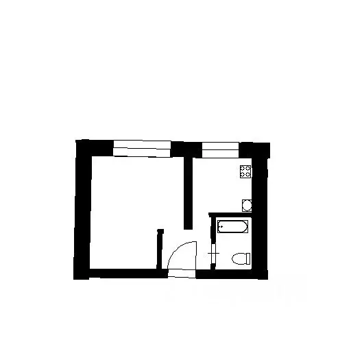 1-к кв. Самарская область, Самара Больничная ул., 31 (21.1 м) - Фото 2