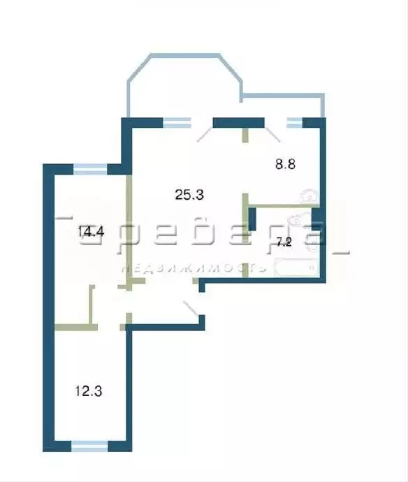 3-комнатная квартира: Красноярск, улица Елены Стасовой, 48Б (74 м) - Фото 0