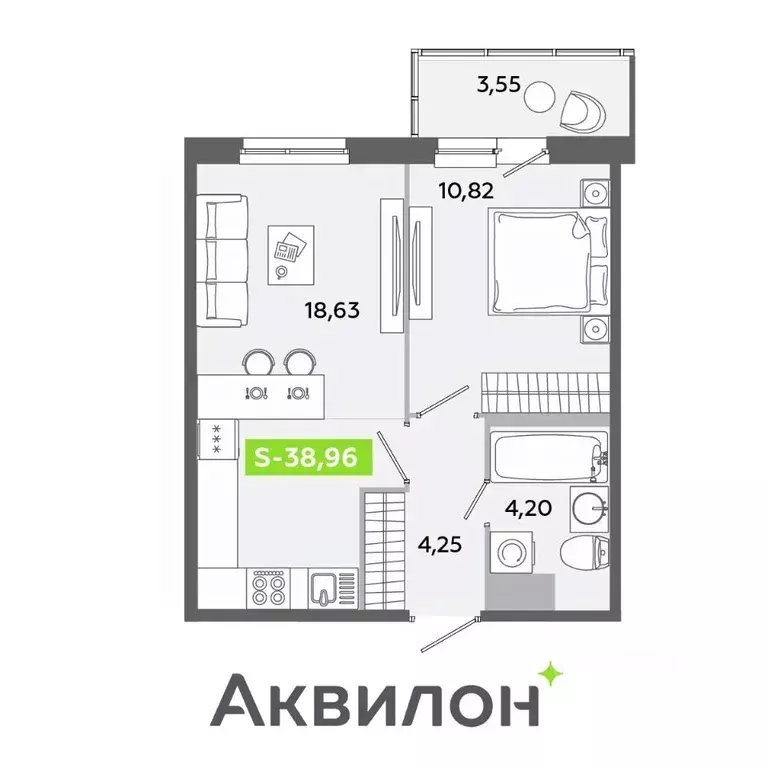 2-к кв. Ленинградская область, Всеволожский район, Заневское городское ... - Фото 0